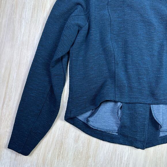Torrid Studio Double Knit Moto Zip Up Jacket Teal Blue Classic Career Plus 2X - Picture 8 of 13
